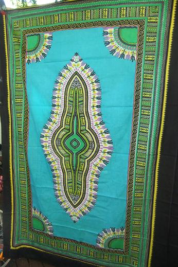 serie diseños africanos algodón fino. Azul